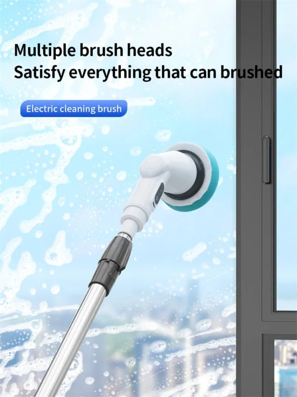 Electric Cleaning Brush Cordless Electric Spin Cleaning Scrubber Shower Cleaning Brush Kitchen Bathroom High-Speed Cleaning - Image 3