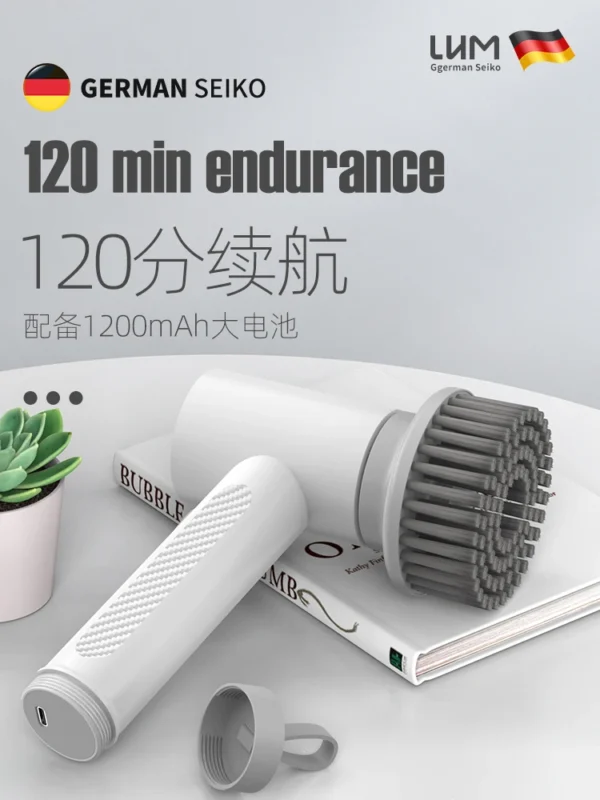 Electric Cleaning Brush Multifunctional Household Kitchen Bathroom Special Silent Handheld Strong Brush Artifact - Image 3