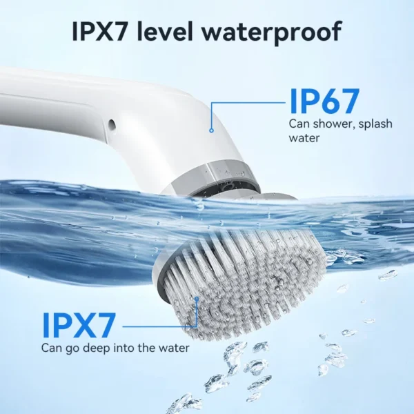 Electric Cleaning Brush 7 in 1 Bathroom Kitchen Multifunctional Cleaning Tool USB Type Electric Rotary Scrubber Cleaning Brush - Image 5