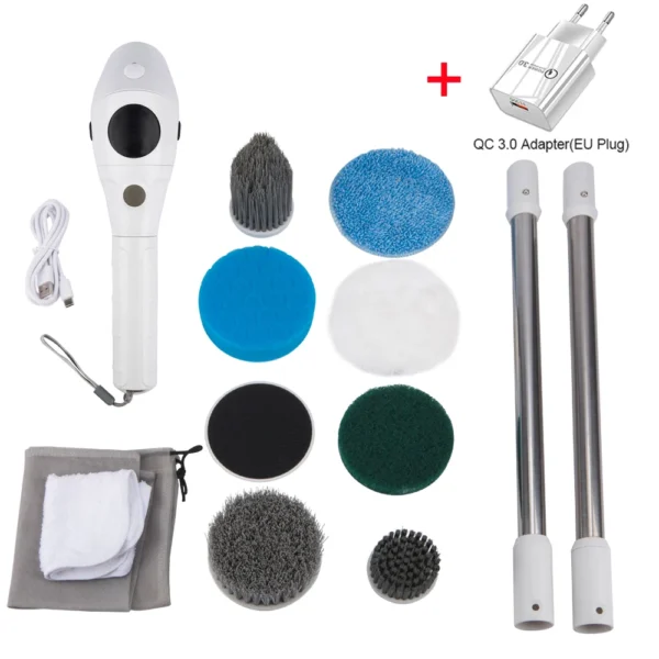 Electric Cleaning Brush 8 in 1 Multifunctional Household Wireless Rotatable Cleaning Brush For Bathroom Kitchen Windows Toilet - Image 8
