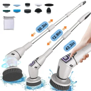 Electric Cleaning Brush Multifunctional Household Cleaning Brush Wireless Mops for Home Kitchen Bathtubh Windows Toilet Cleaning