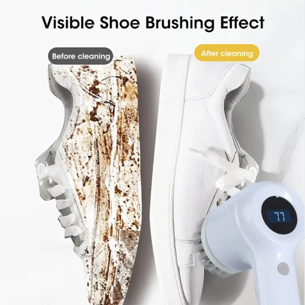 Electric Spin Scrubber, Bathroom Cordless Cleaning Brush Power Scrubber with 5 Replaceable Brush Heads, Electric Cleaning Brush - Image 4
