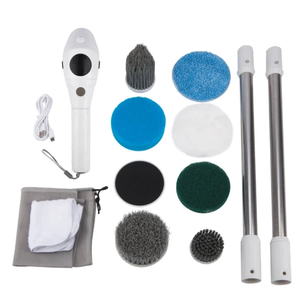 Electric Cleaning Brush 8 in 1 Multifunctional Household Wireless Rotatable Cleaning Brush For Bathroom Kitchen Windows Toilet - Image 9