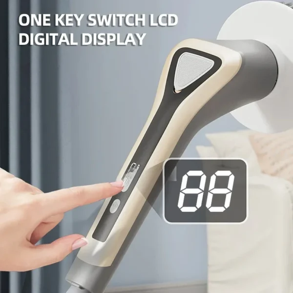 Electric Cleaning Brush Head Adjustable Removable Wireless Convenient Brush Telescopic Handle Handheld Replaceable Cleaning Tool - Image 3