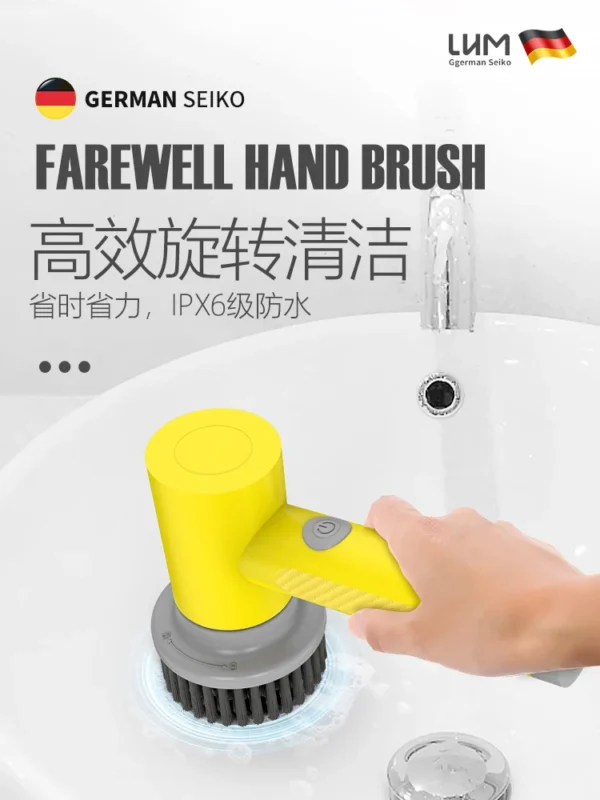 Electric Cleaning Brush Multifunctional Household Kitchen Bathroom Special Silent Handheld Strong Brush Artifact - Image 2