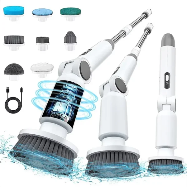 Electric Cleaning Brush 8 in 1 Multifunctional Household Wireless Rotatable Cleaning Brush For Bathroom Kitchen Windows Toilet - Image 7