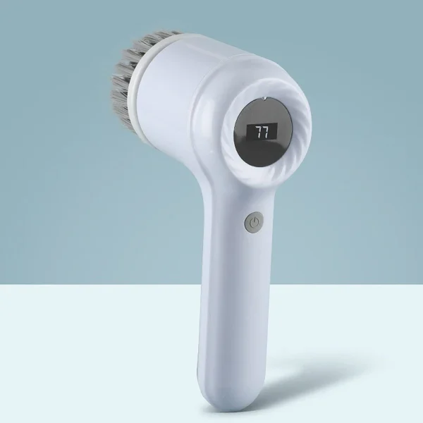Electric Spin Scrubber, Bathroom Cordless Cleaning Brush Power Scrubber with 5 Replaceable Brush Heads, Electric Cleaning Brush - Image 9